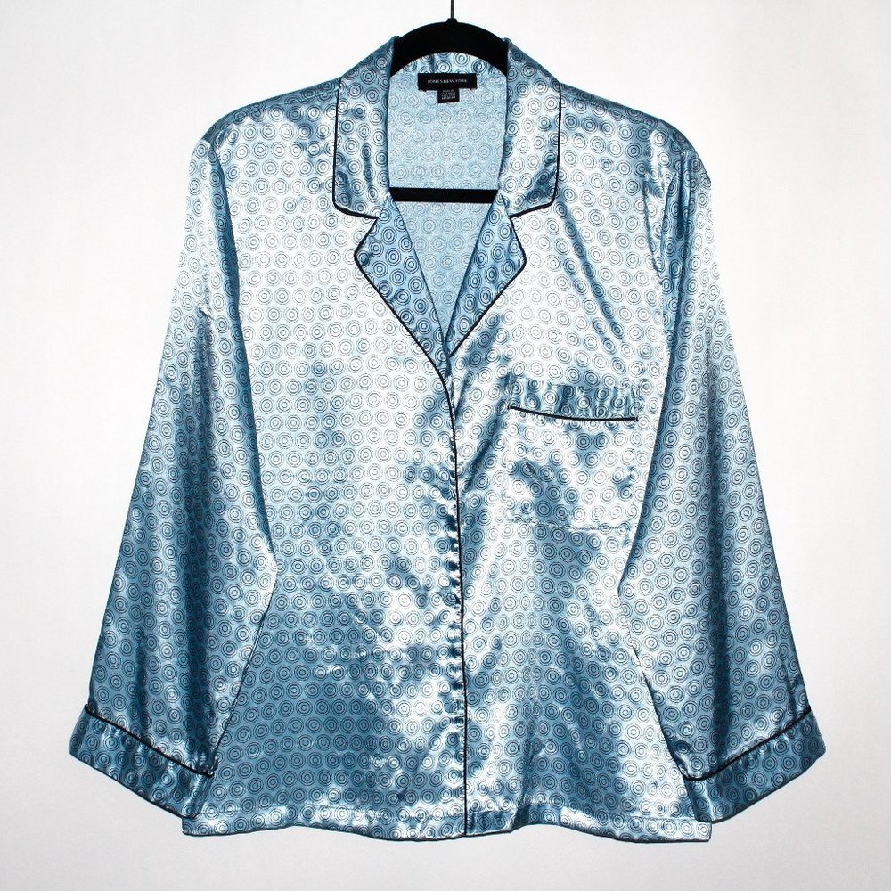 Jones New York Satin Two-Piece Pajama Set